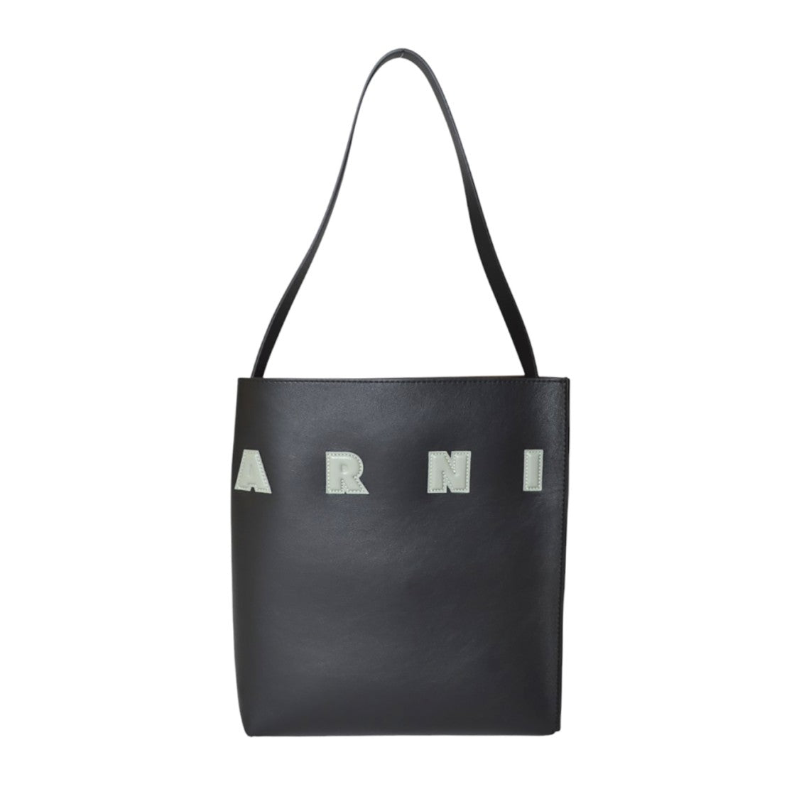 Marni Museo Small Black Leather Hobo Bag