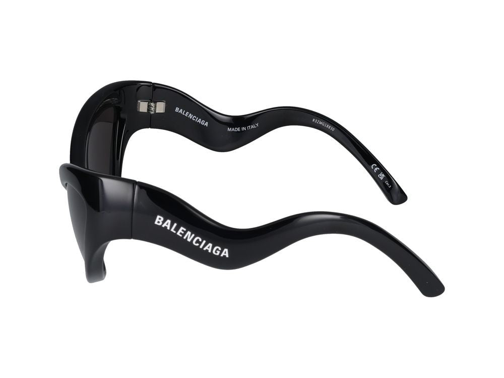 Balenciaga Black Bb0319s Oversized Cat-Eye Sunglasses