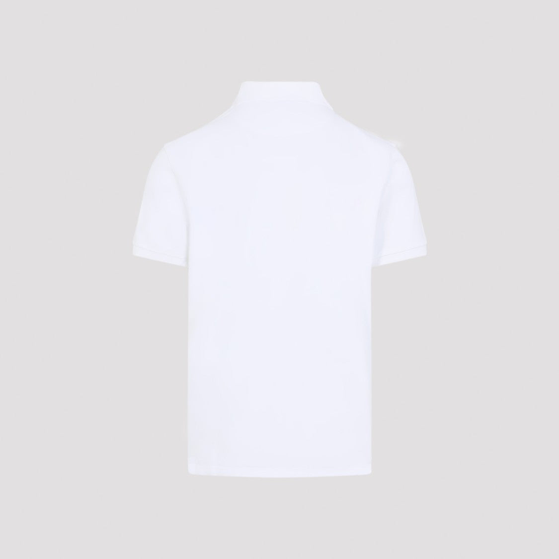 Etro Plain White Cotton Polo With Embroidered Logo