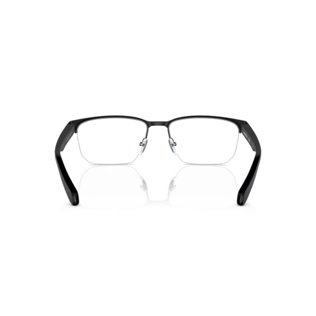 Emporio Armani 0Ea1162 Rectangular Half-Rim Metal Eyeglasses With Matte Finish