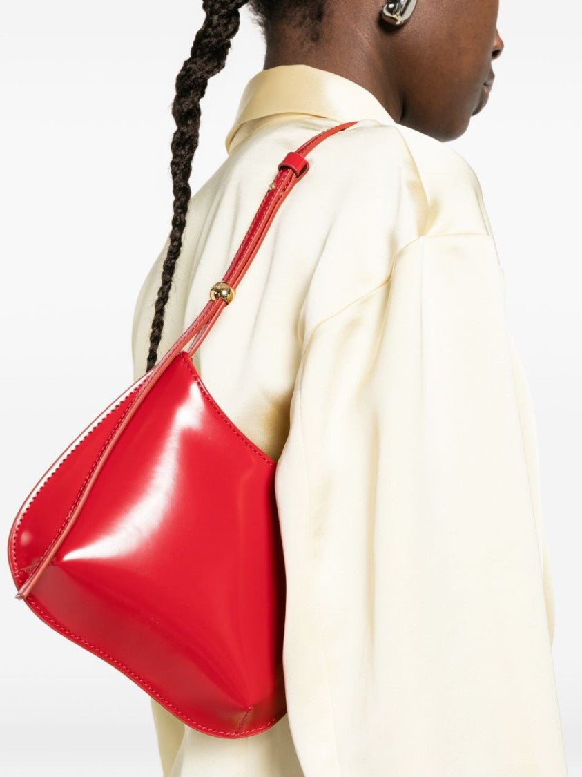 Jacquemus Red Small Calf Leather Adjustable Bag