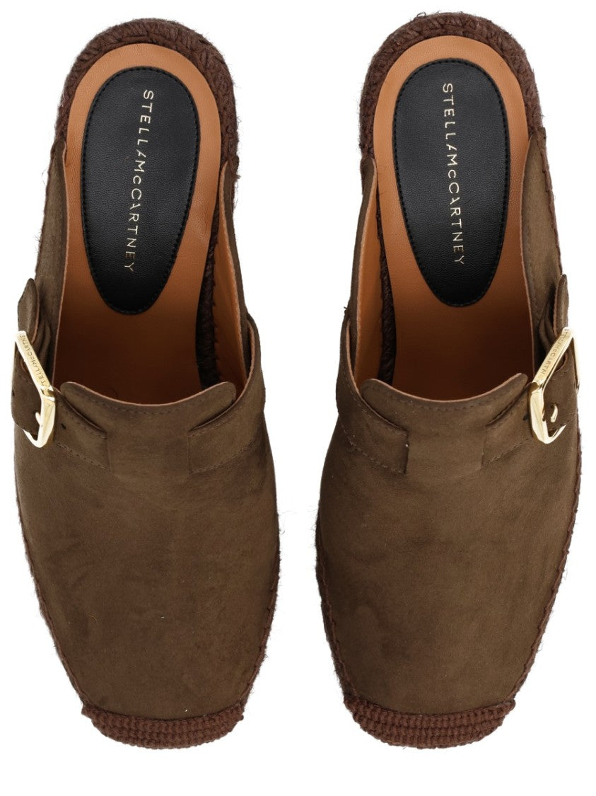 Stella Mccartney Gaia Wedge Buckle Platform Mules