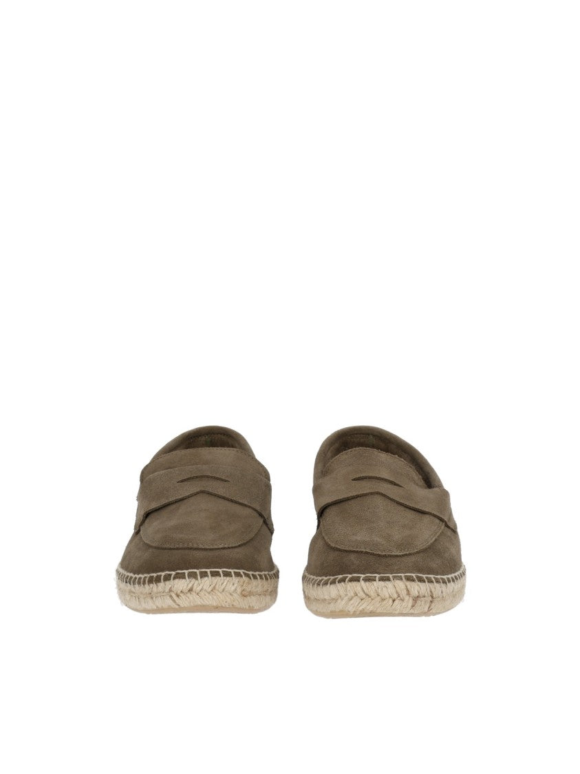 Abarca Brown Cowhide Jute Sole Moccasins