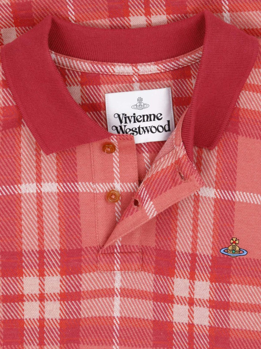 Vivienne Westwood Multicolor Plaid Short-Sleeve Polo Shirt