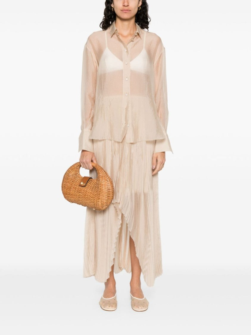 Forte Forte Lightweight Semi-Sheer Shirt With Classic Collar