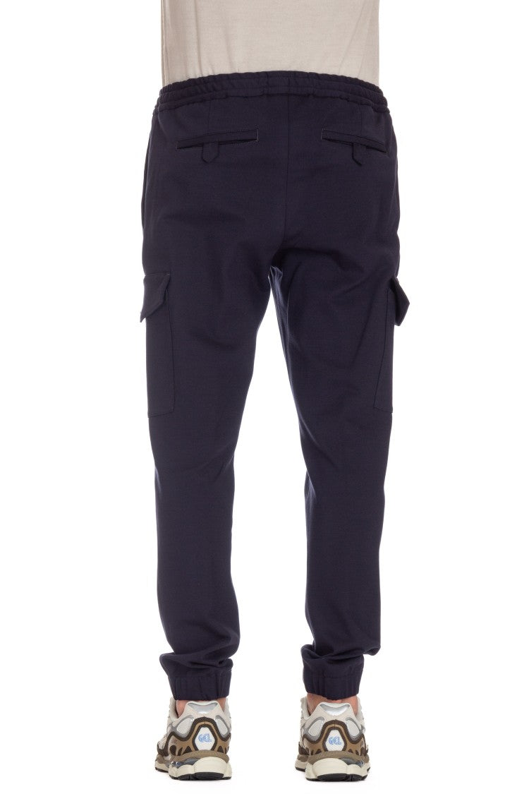 Pt Torino Soft Cotton Jersey Cargo Trousers