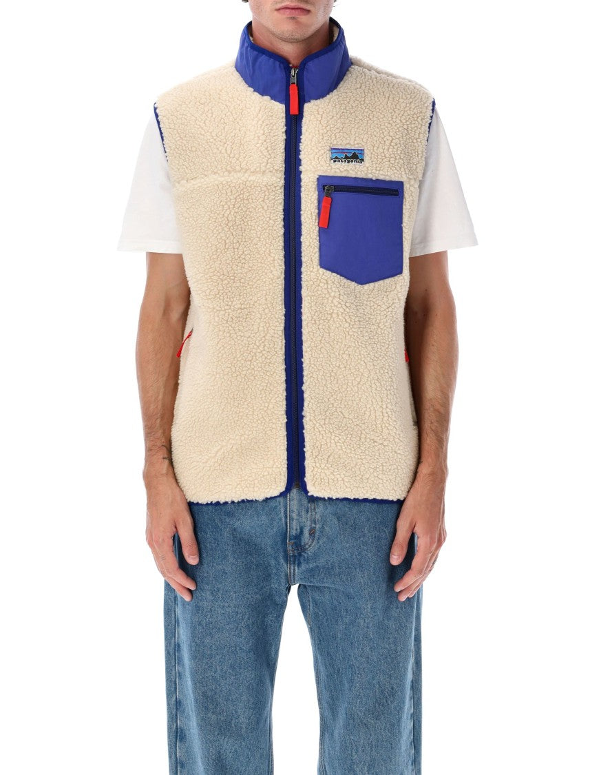 Patagonia Vintage-Inspired Cream Fleece Vest