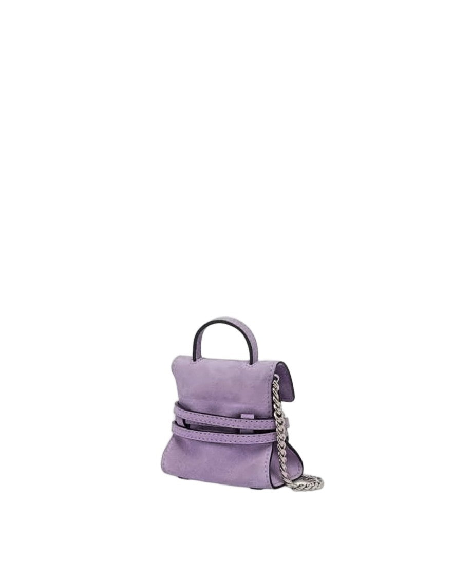 Moschino Structured Calf Leather Crossbody Bag