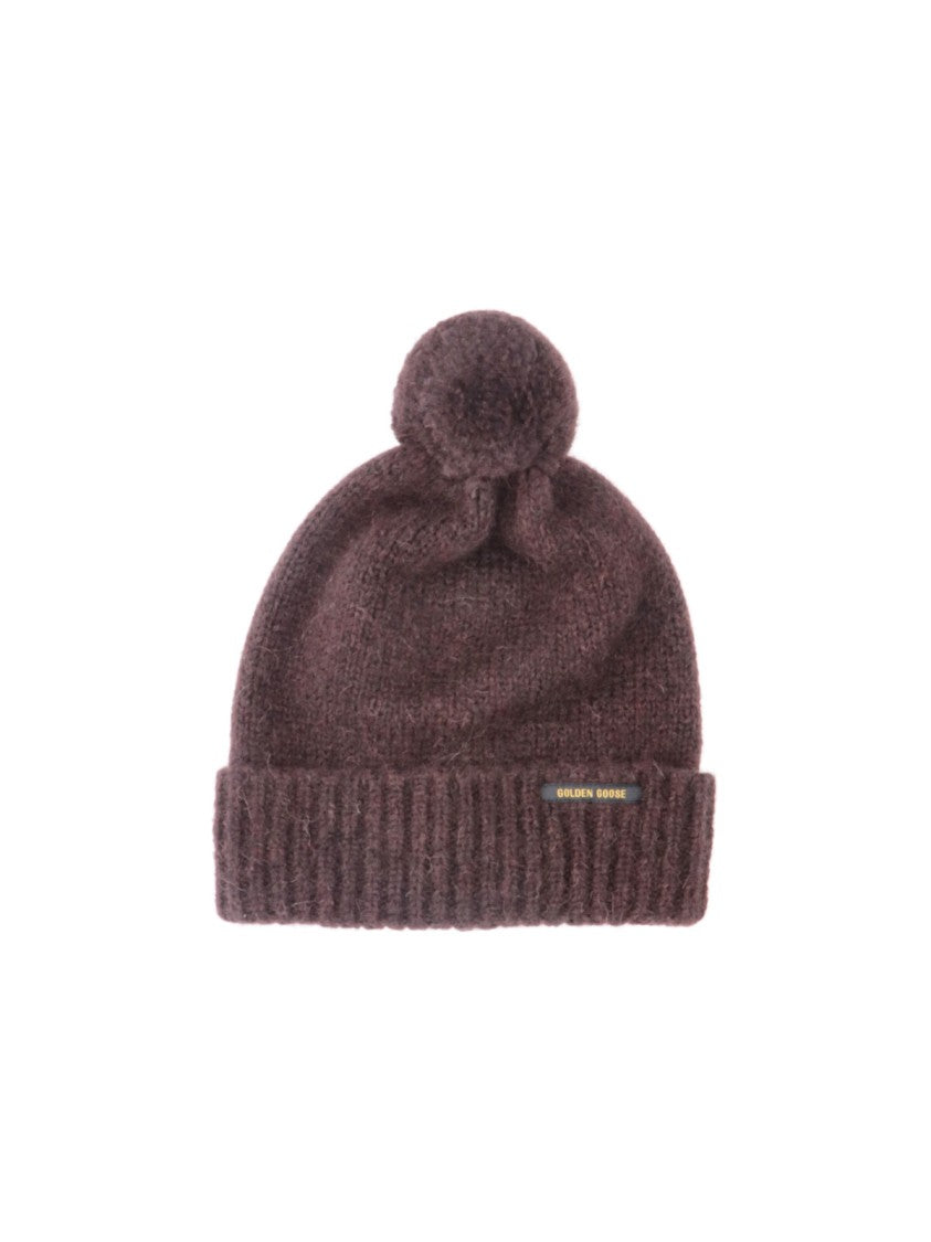 Golden Goose Brown Alpaca-Blend Knit Beanie