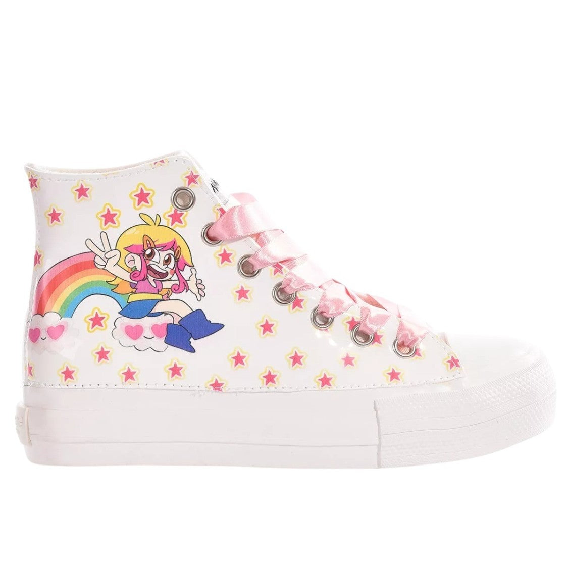 Mimanera Airlines Platform Pink Sneaker