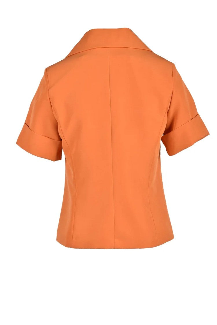 Lvl Level Vibes Level Orange Short-Sleeve Polyester-Blend Jacket