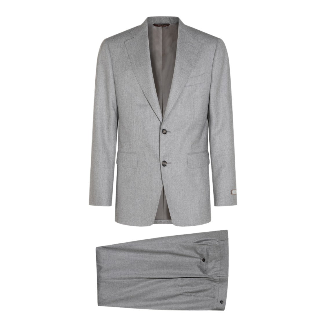 Canali Tailored Light Grey Blazer And Trouser Ensemble
