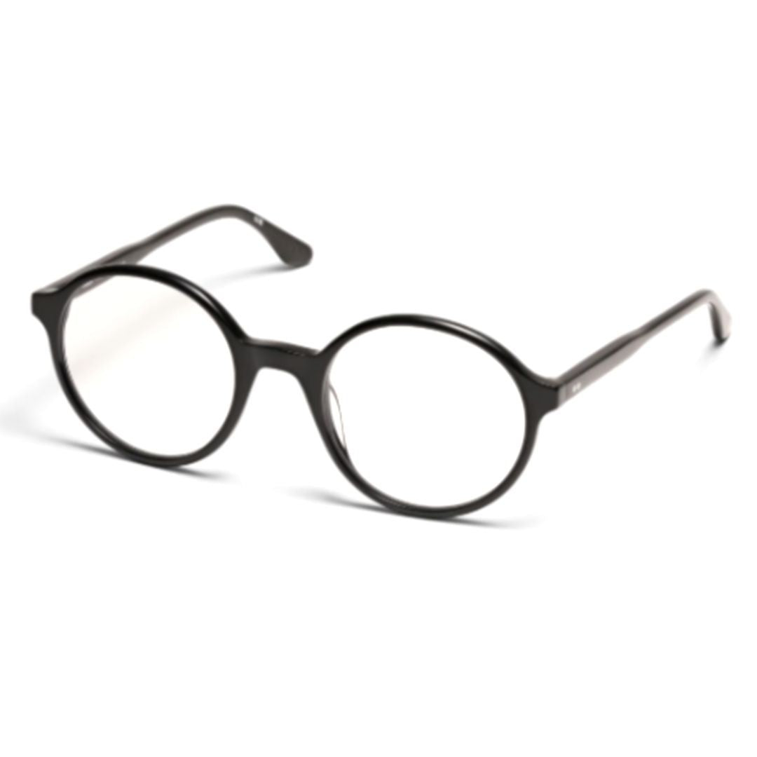Peter And May Prairie S#Lt6 Blk Classic Round Acetate Eyeglasses