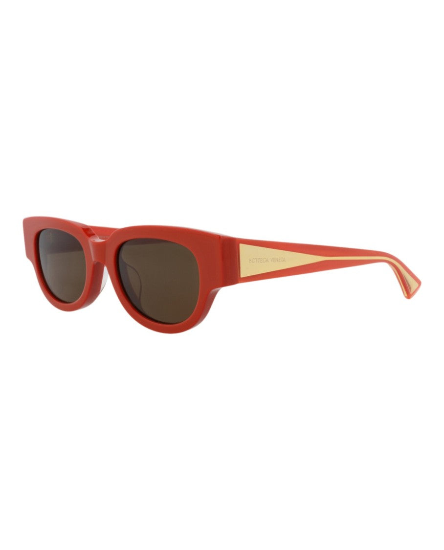 Bottega Veneta Round-Frame Recycled Acetate Sunglasses