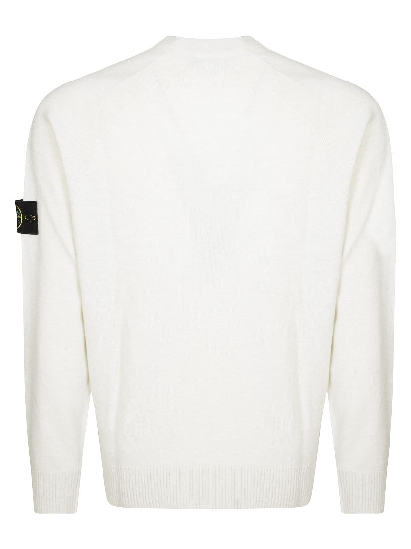 Stone Island Long-Sleeve Minimalist Crew Neck Pullover Sweater