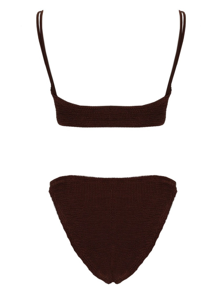 Hunza G Cassie Bandeau Ribbed Bikini Set