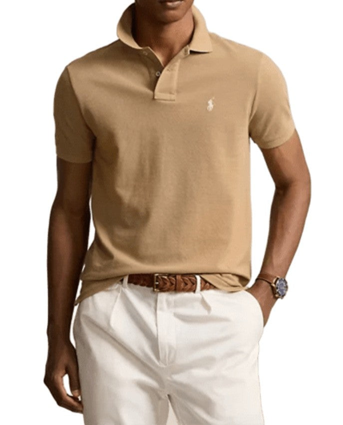 Polo Ralph Lauren Cafe Tan Slim-Fit Polo T-Shirt