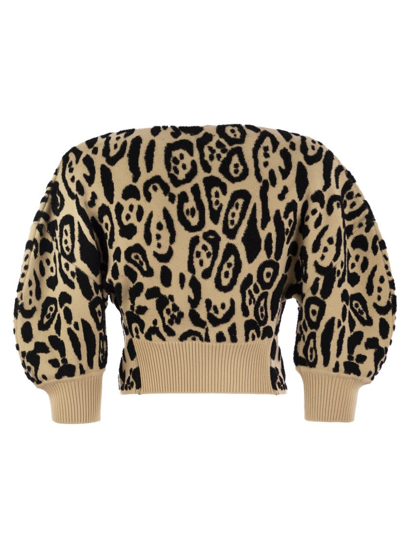 Sportmax Ice - Animal Jacquard Sweater