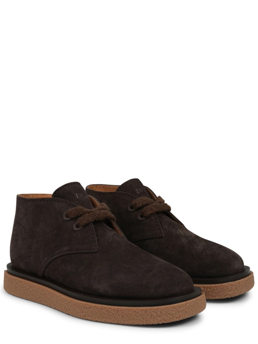 Dior Lace-Up Suede Boots