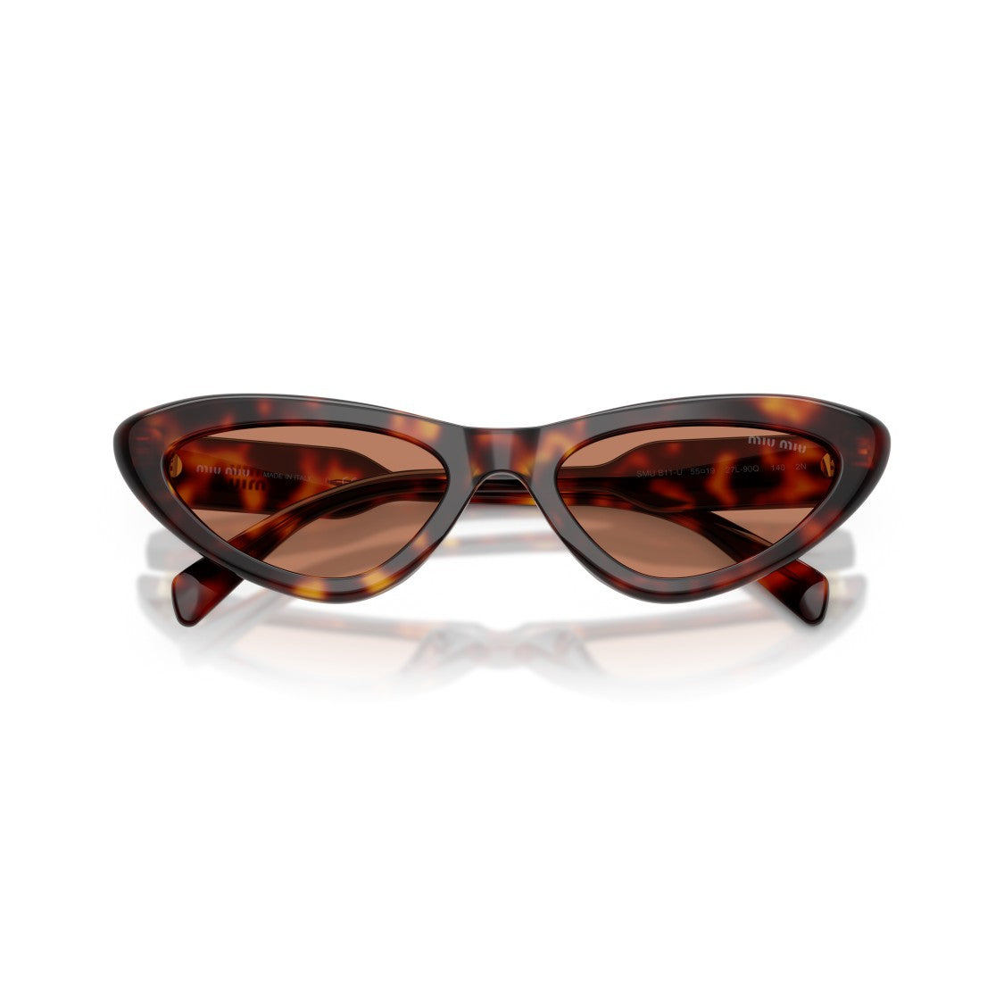 Miu Miu 0Mu B11su Cat-Eye Tortoiseshell Sunglasses