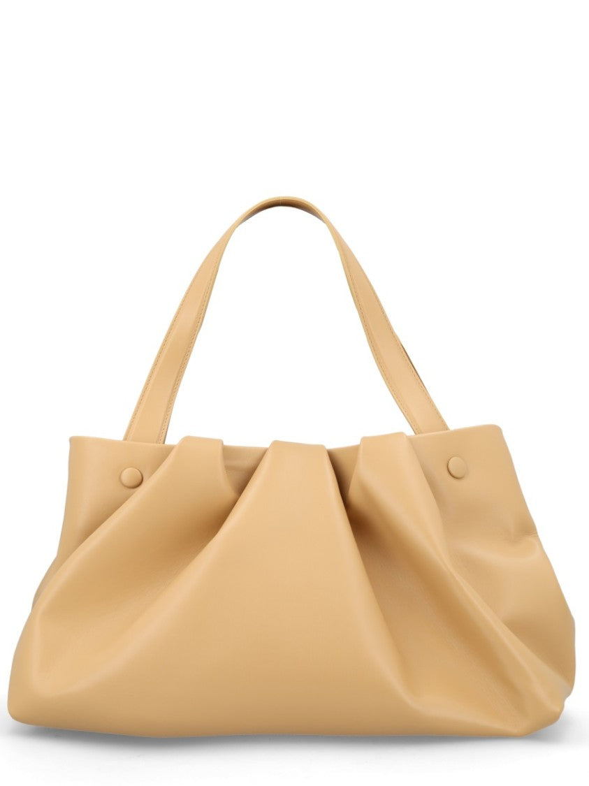 Themoirè Neutrals Athena Spacious Gathered Ruched Handbag