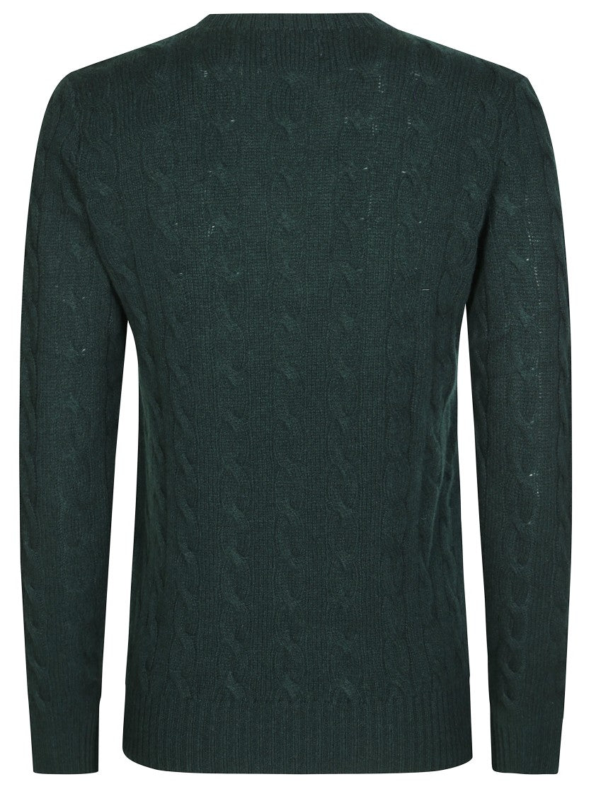 Polo Ralph Lauren Cable Knit Sweater With Round Neckline