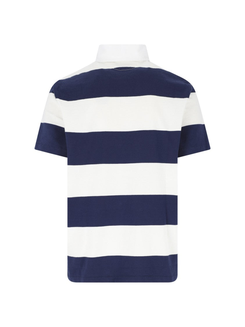 Polo Ralph Lauren Navy/White Striped Short-Sleeve Polo