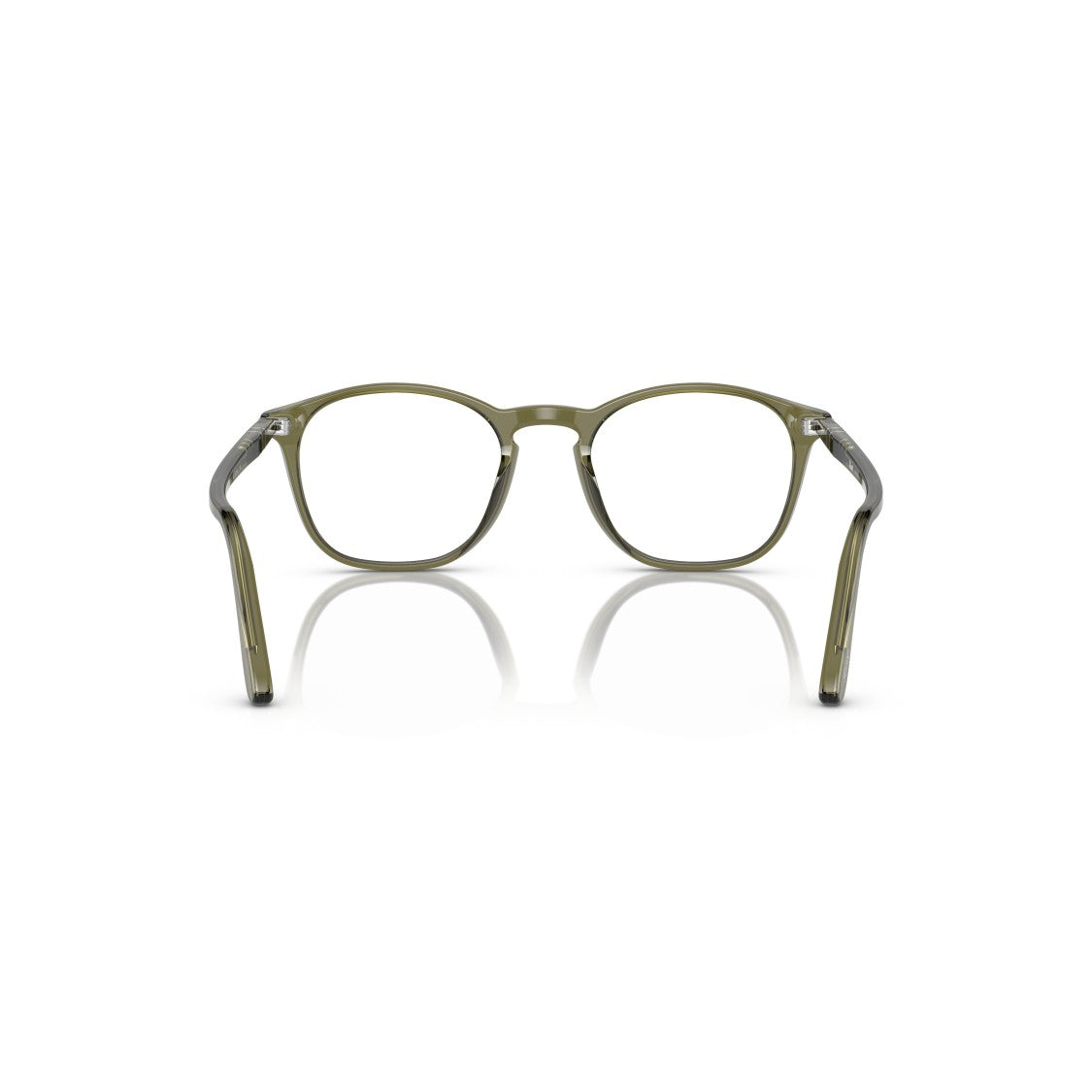 Persol 0Po3007v Translucent Olive Green Acetate Sunglasses With Silver Accents