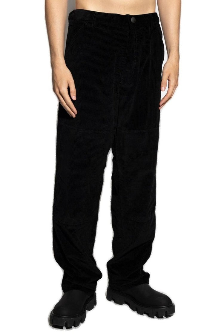 Moncler Straight-Fit Textured Cotton Pants