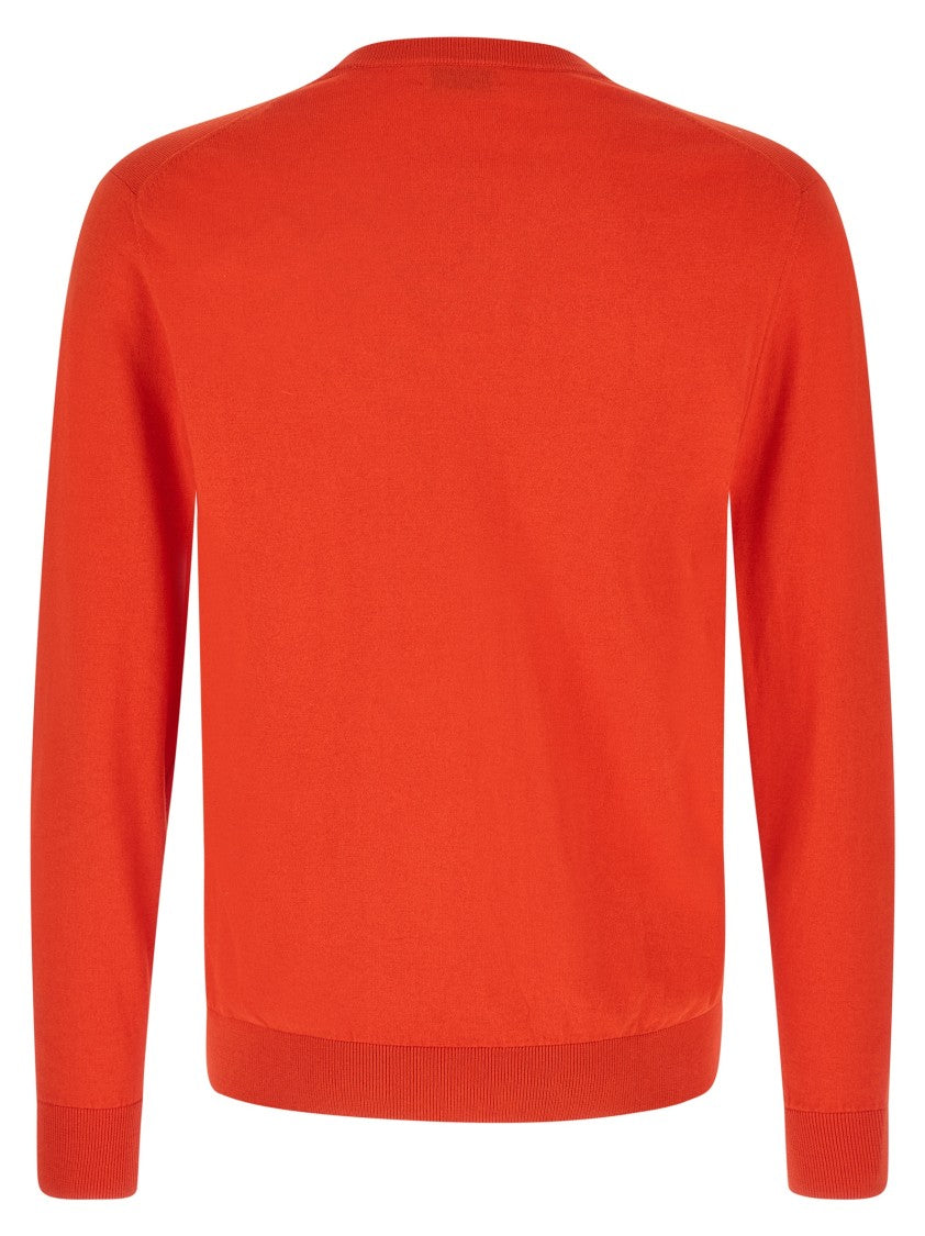 Ballantyne Vibrant Argyle Jacquard Sweater With V-Neck And Cuffed Sleeves