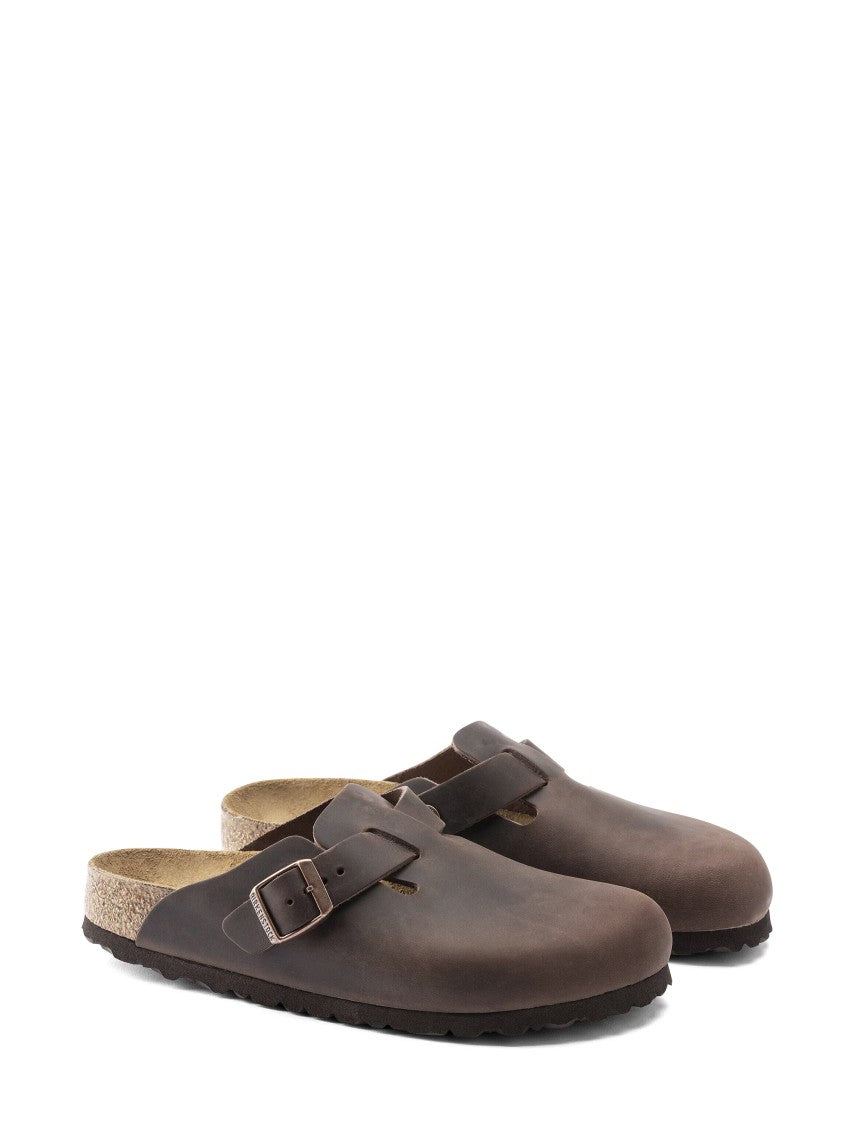 Birkenstock Boston Oiled Leather Slip-On Sandals