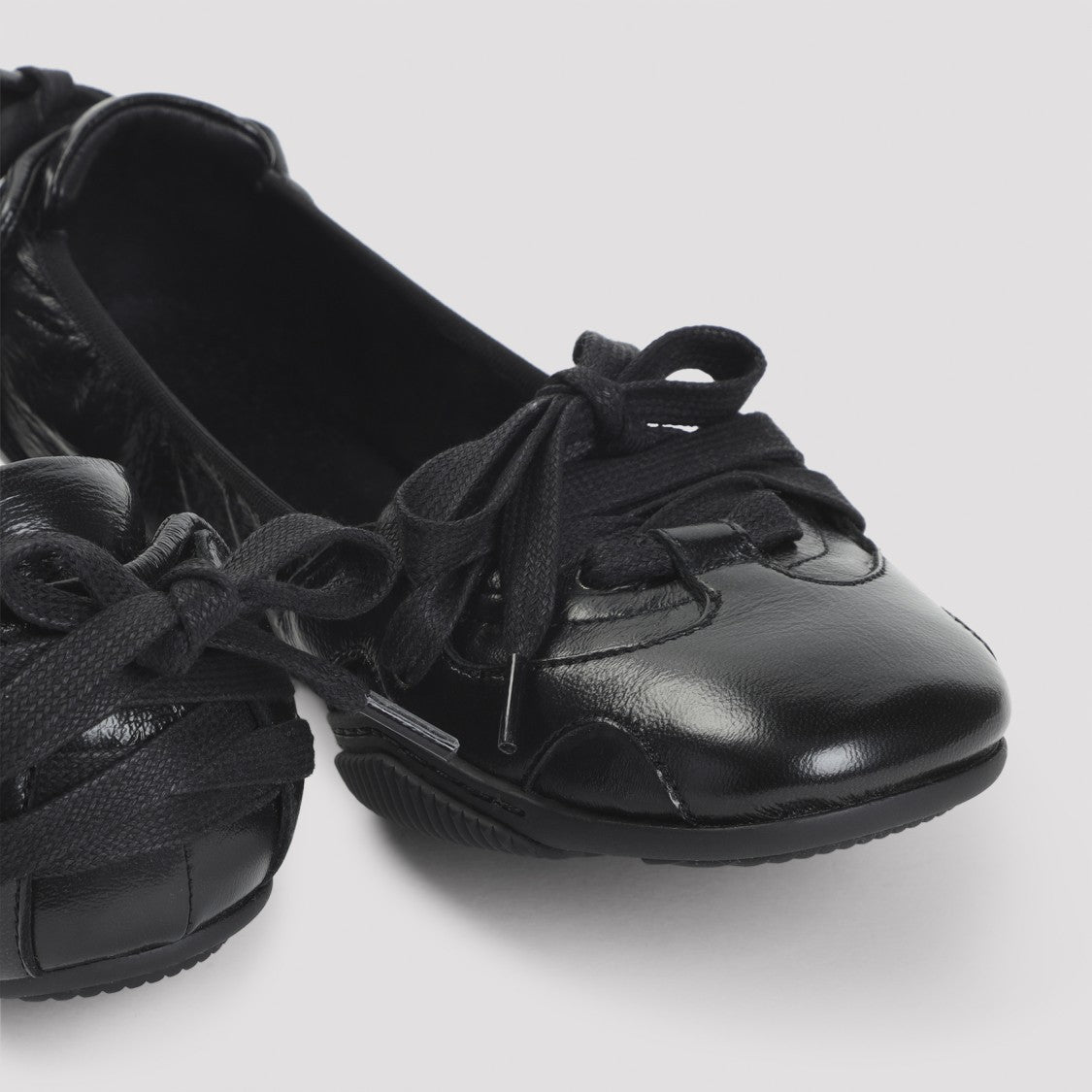 Acne Studios Black Leather Ballerinas