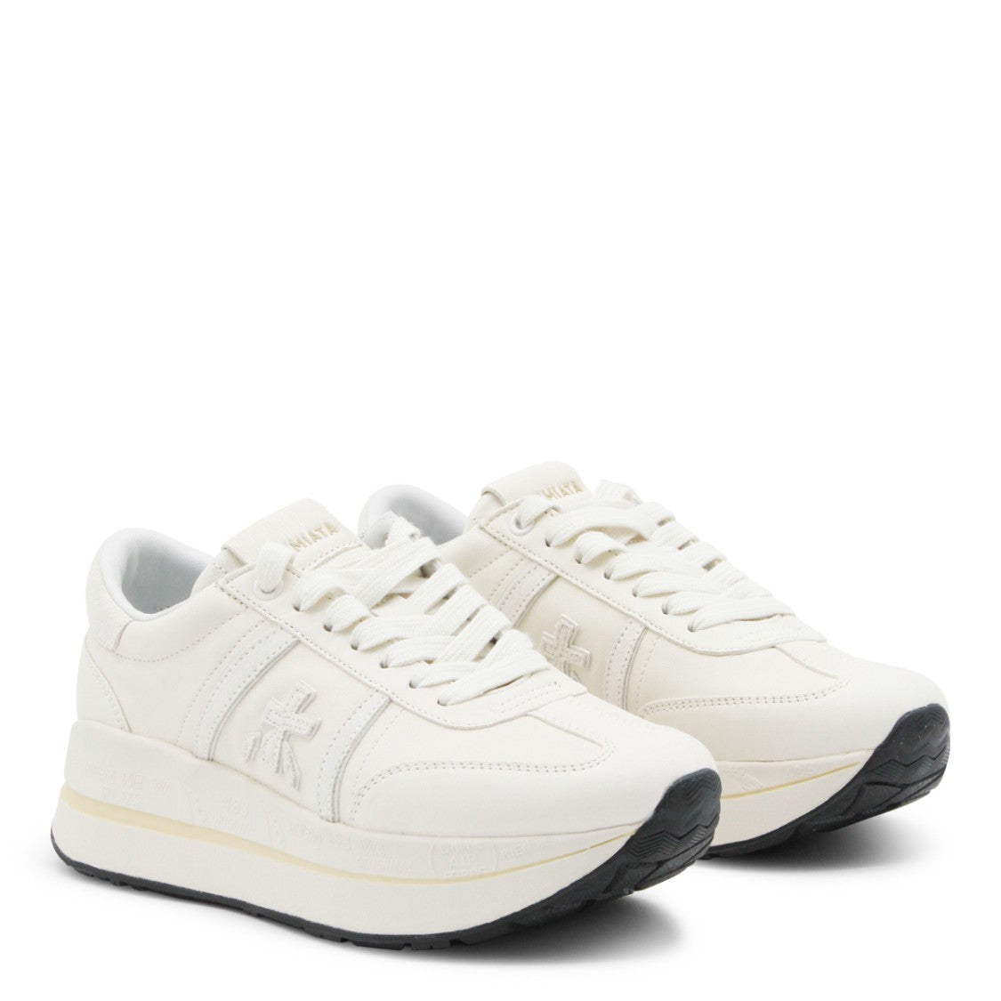 Premiata White Leather Bethcoin Sneakers
