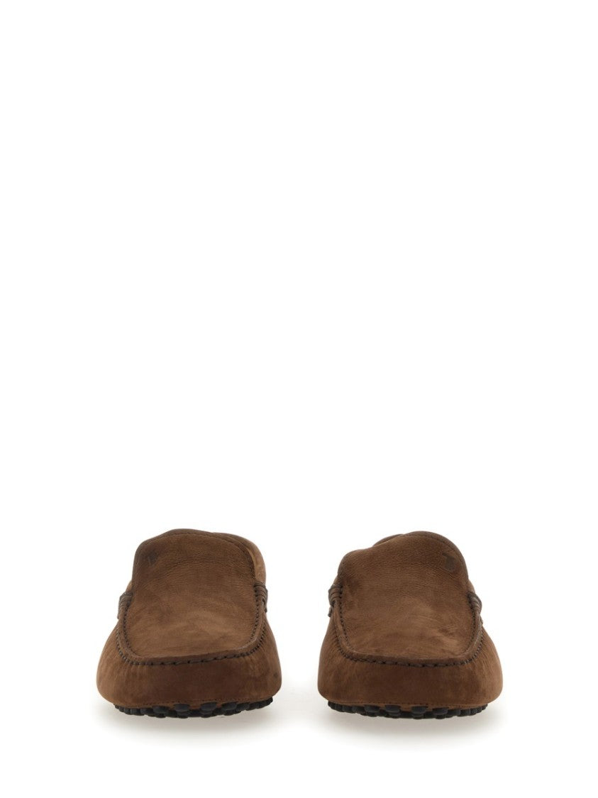 Tod's Rubberized Moccasin Leather Shoes