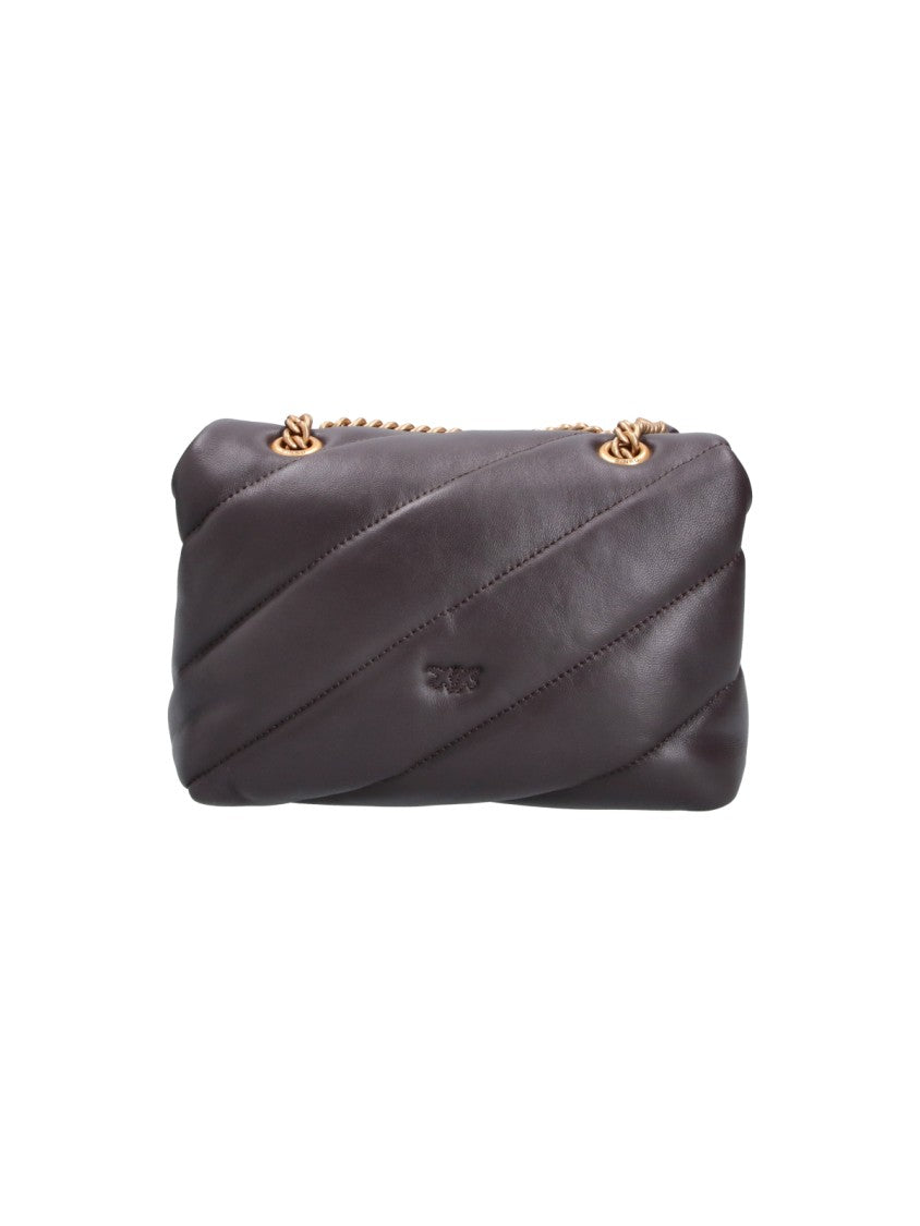 Pinko Mini Shoulder Bag With Quilted Padded Design
