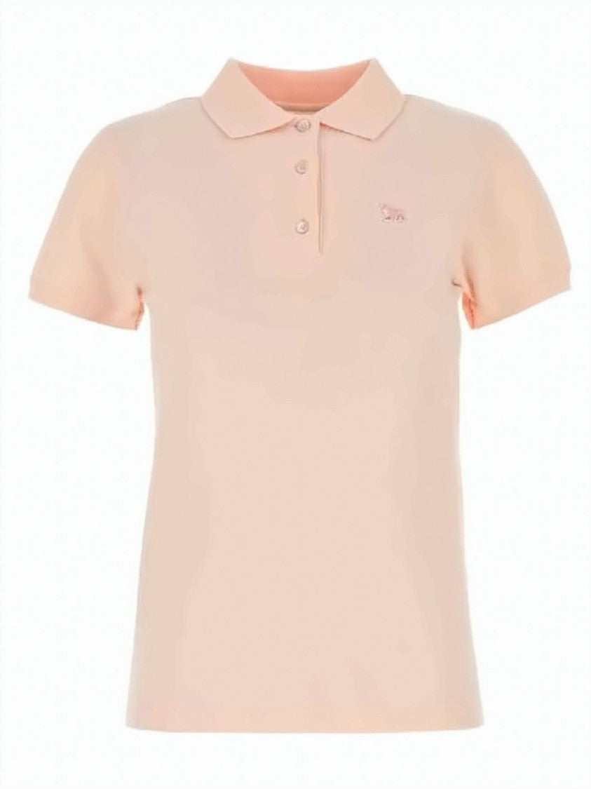 Maison Kitsuné Regular Fit Polo Shirt With Embroidered Fox Patch