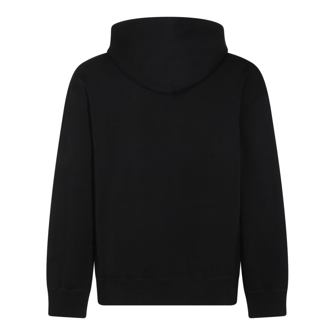 Mm6 By Maison Margiela Hooded Black Cotton Sweatshirt