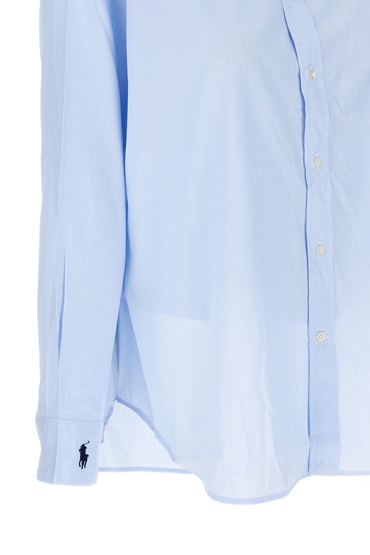 Polo Ralph Lauren Light Blue Poplin Cotton Shirt