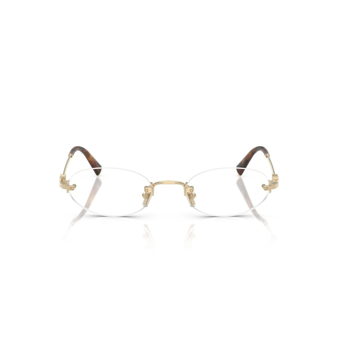 Miu Miu 0Mu 53Wv Rimless Oval Lenses Eyeglasses