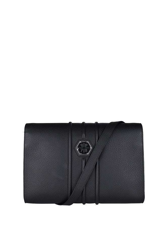 Philipp Plein Textured Leather Shoulder Bag