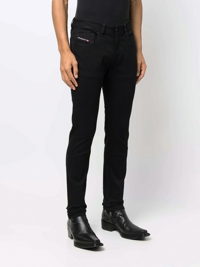 Diesel Slim-Fit Black Denim Pants