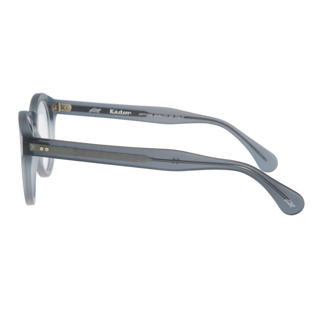 Kador Tony Rounded Translucent Grey Eyeglasses With Keyhole Bridge