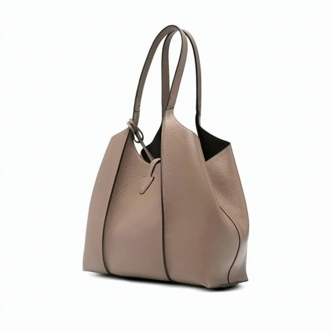 Tod's Structured Pebbled Calf Leather Small Shopper Bag