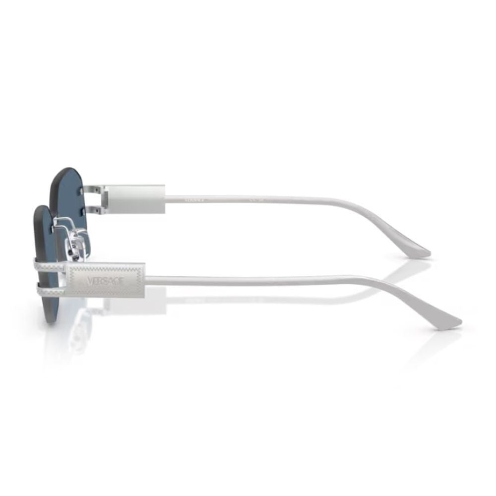 Versace 0Ve2274 Damier Plaque Rimless Geometric Sunglasses