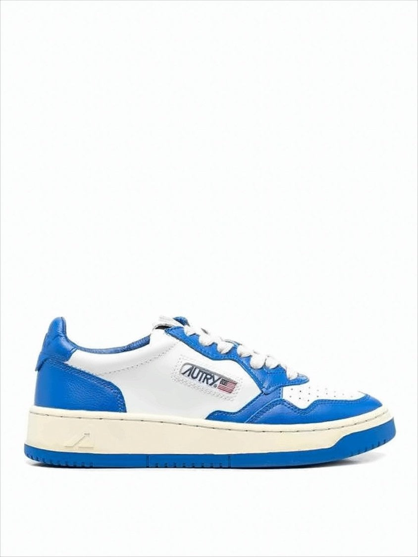 Autry Low-Top Sneakers With Blue Overlays