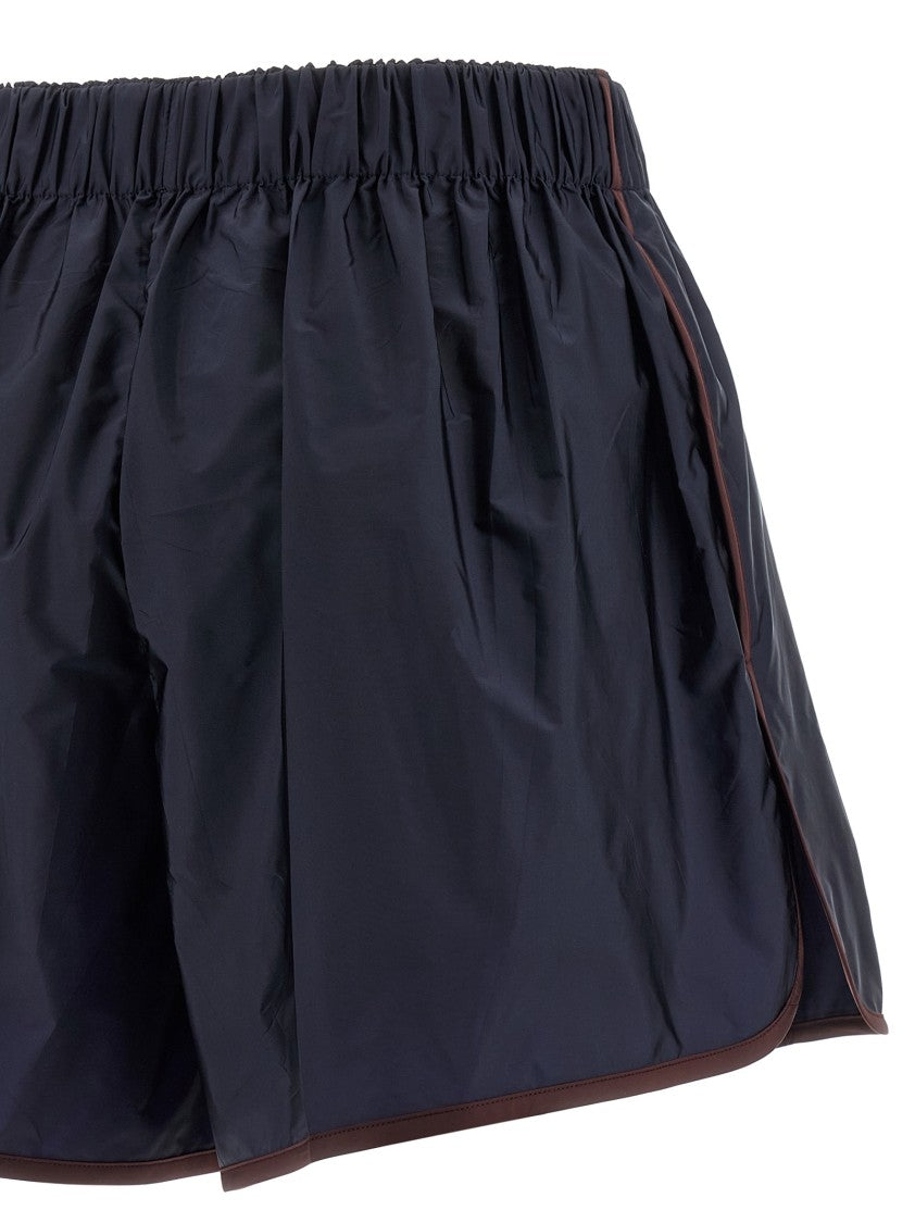 Prada Re-Nylon Shorts With Triangle Logo And Zip Flap