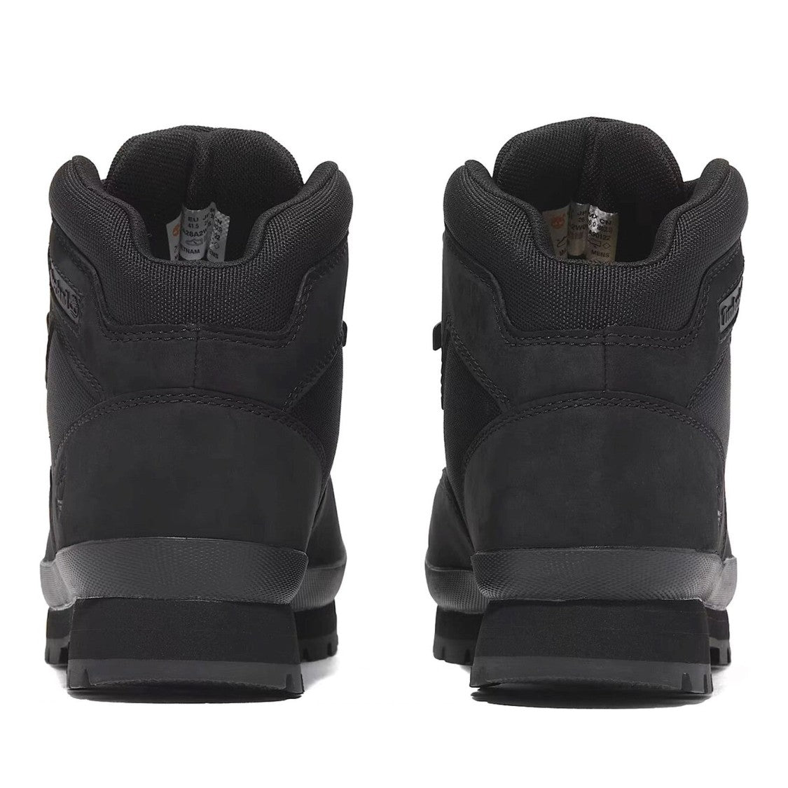 Timberland Black Euro Hiker Nubuck Low-Cut Boots