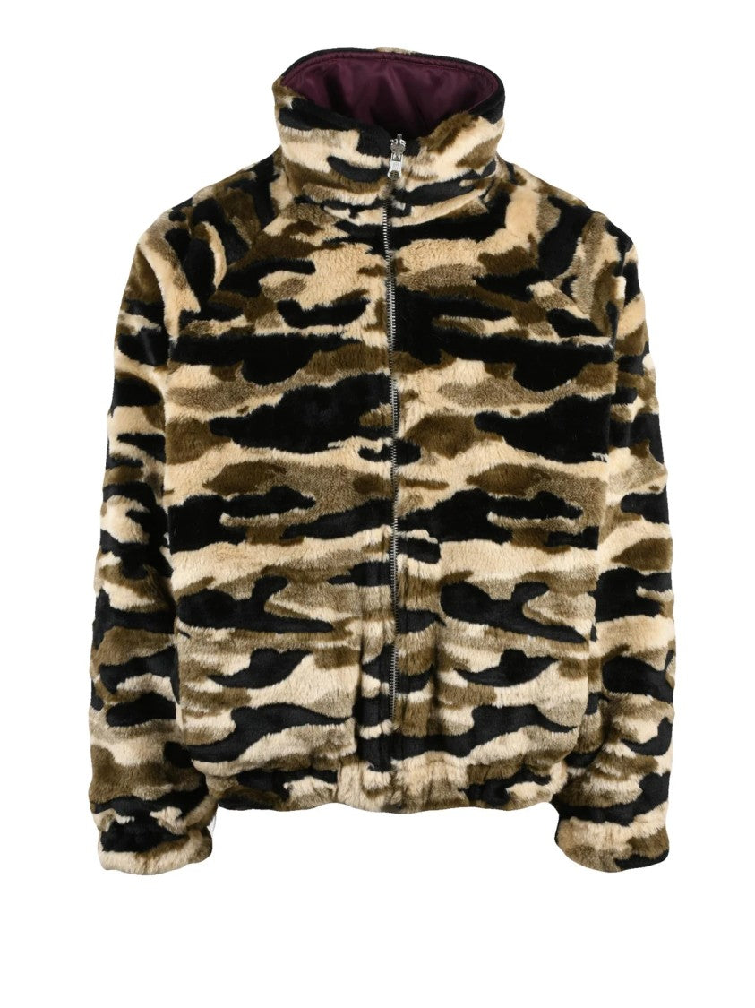 Pdf Brown/Black Reversible Camouflage Zip Coat