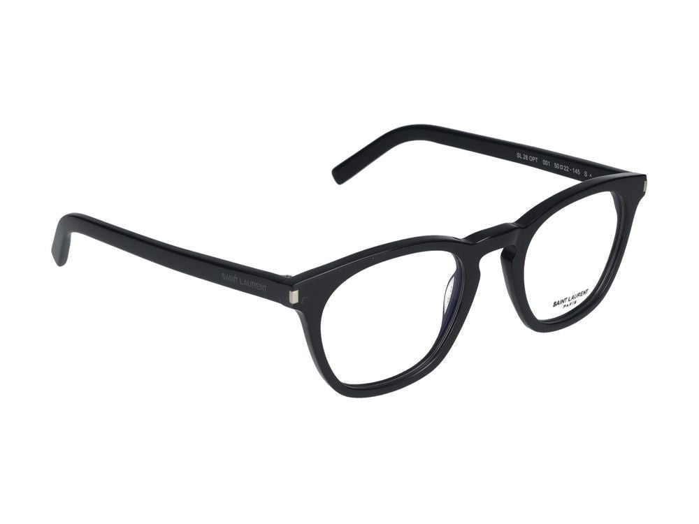 Saint Laurent Eyeglasses Sl 28 Opt 001 Black Black Transparent 50/22/145