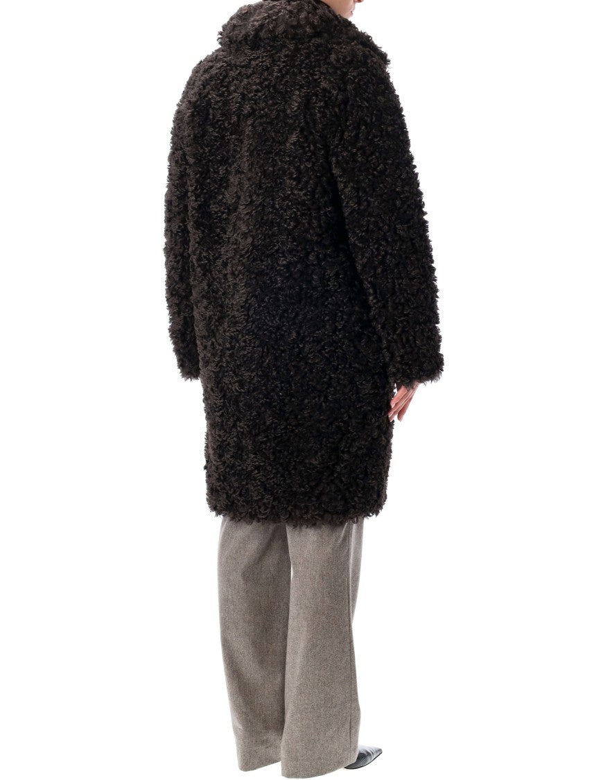 Stand Studio Camille Oversized Eco Shearling Coat